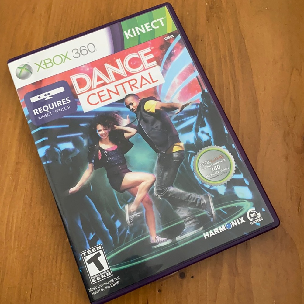 Xbox 360 Kinect dance central with case booklet excellent condition used game